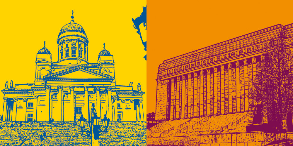 Leinwandbild Classics - Finnland - Helsinki - 082-07