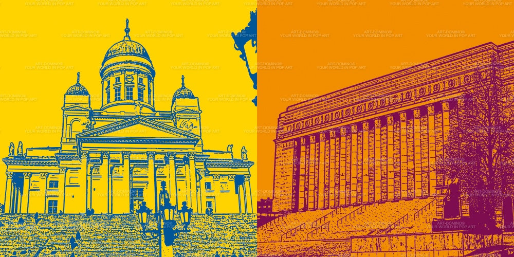 Leinwandbild Classics - Finnland - Helsinki - 082-07