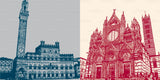 Leinwandbild Classics - Italien - Siena - 086-03