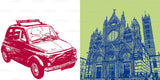 Leinwandbild Classics - Italien - Siena - 086-04