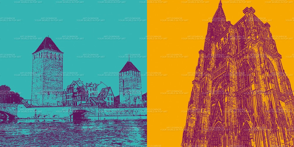 Leinwandbild Classics - Frankreich - Straßburg - 097-02
