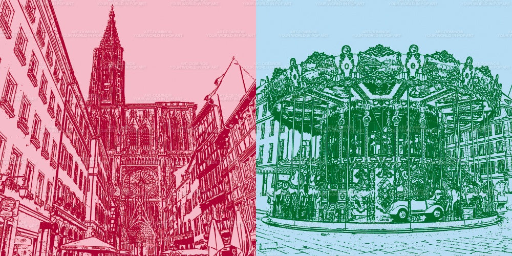 Leinwandbild Classics - Frankreich - Straßburg - 097-03