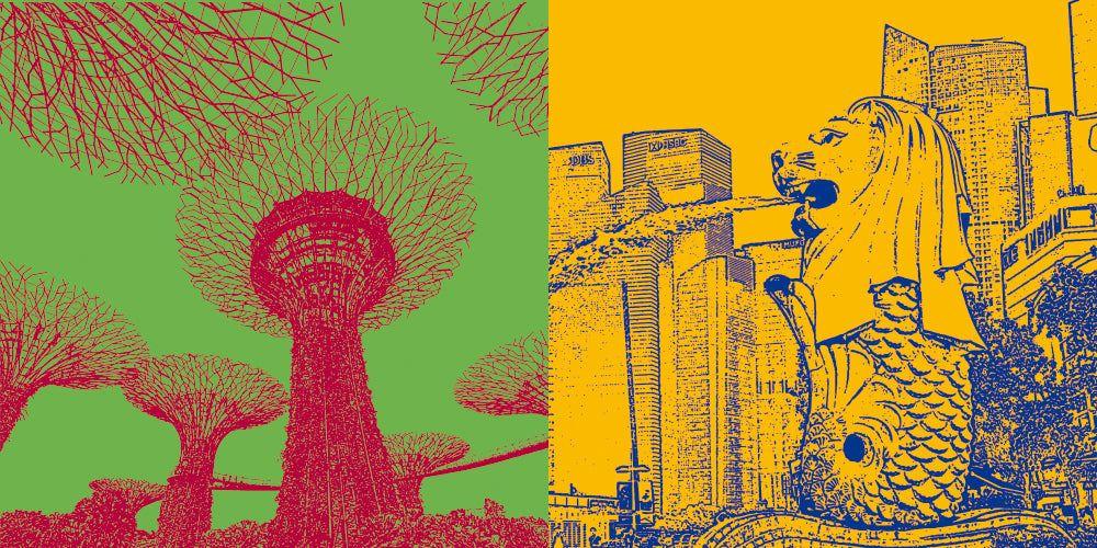 Leinwandbild Classics - Singapur - 120-01