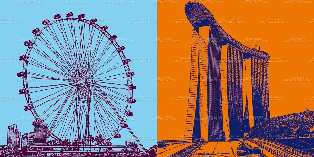 Leinwandbild Classics - Singapur - 120-02
