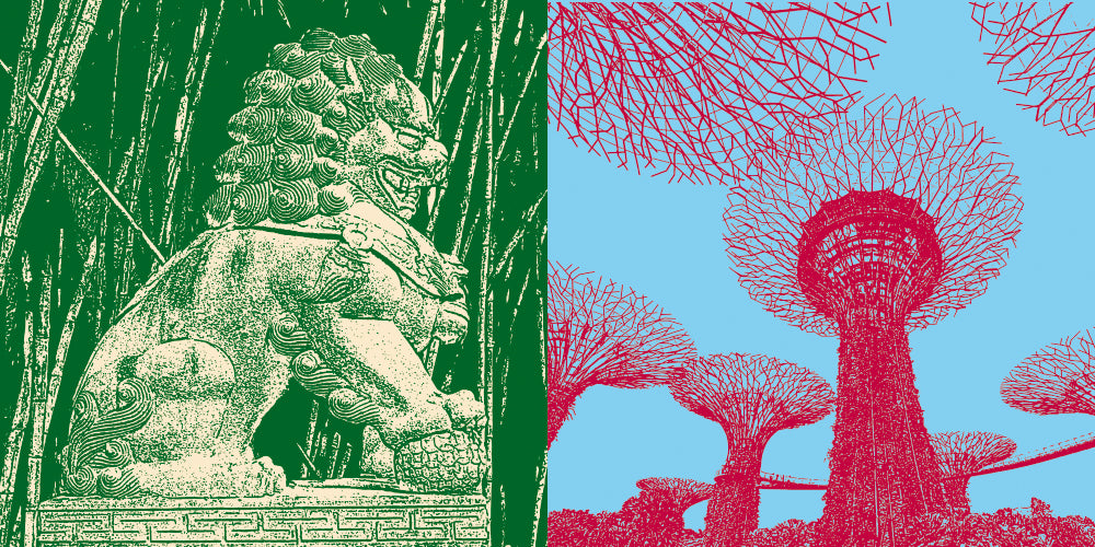 Leinwandbild Classics - Singapur - 120-04