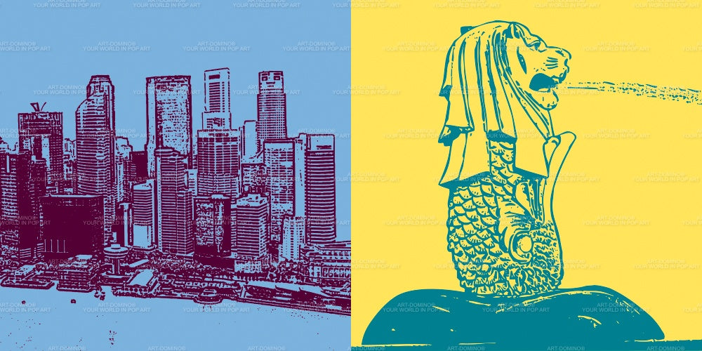 Leinwandbild Classics - Singapur - 120-06