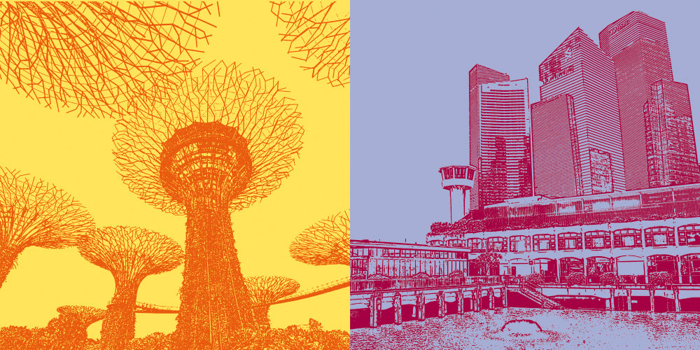 Leinwandbild Classics - Singapur - 120-07