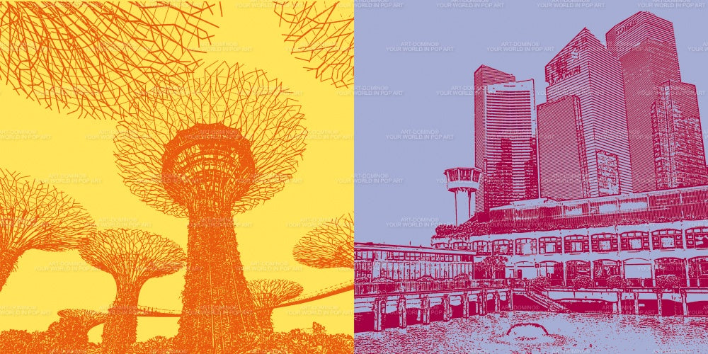 Leinwandbild Classics - Singapur - 120-07