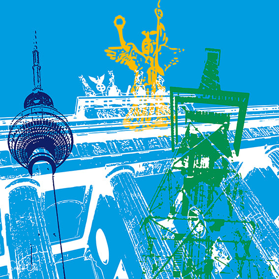 Peinture acrylique - Collage - Allemagne - Berlin - 04