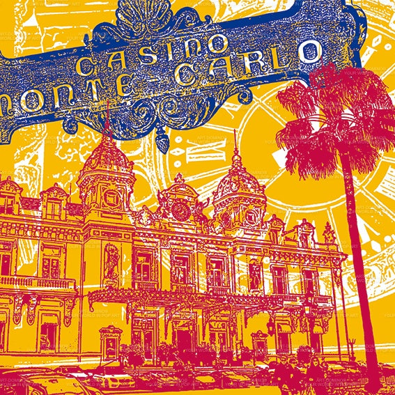 Peinture acrylique - Collage - Monaco - 02