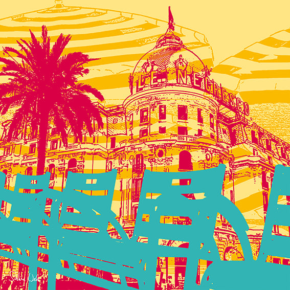 Acrylglas - Collage - Frankreich - Nizza - 01