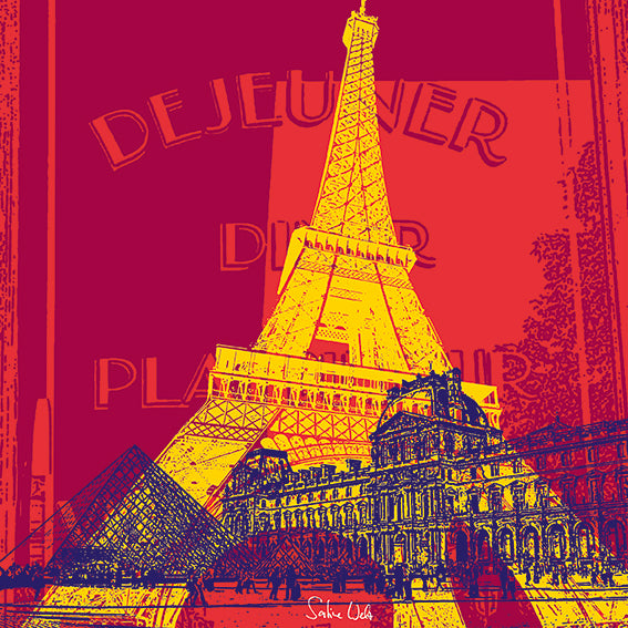 Acrylglas - Collage - Frankreich - Paris - 02