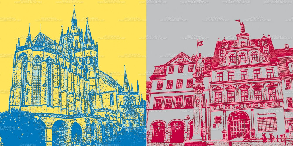 Leinwandbild Classics - Deutschland - Erfurt - 21305
