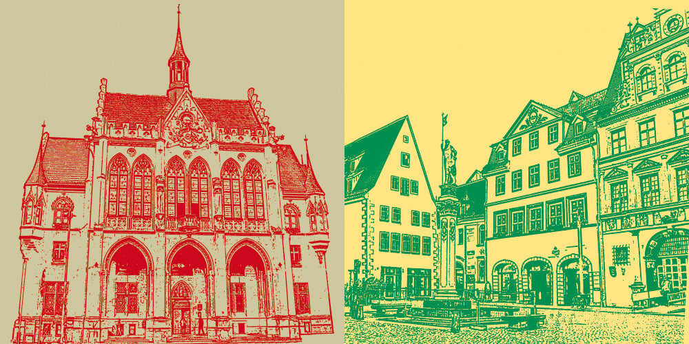 Leinwandbild Classics - Deutschland - Erfurt - 21306