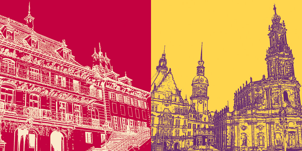 Leinwandbild Classics - Deutschland - Dresden - 2217