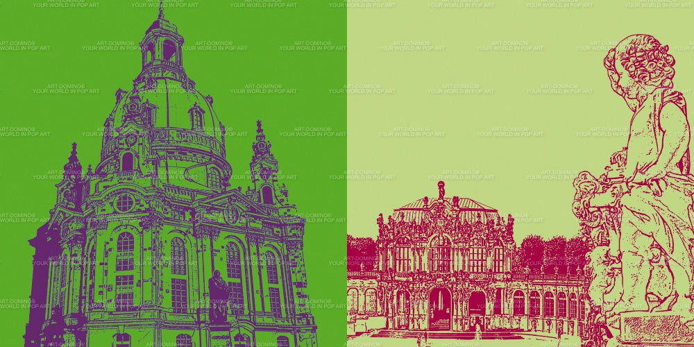 Leinwandbild Classics - Deutschland - Dresden - 2220