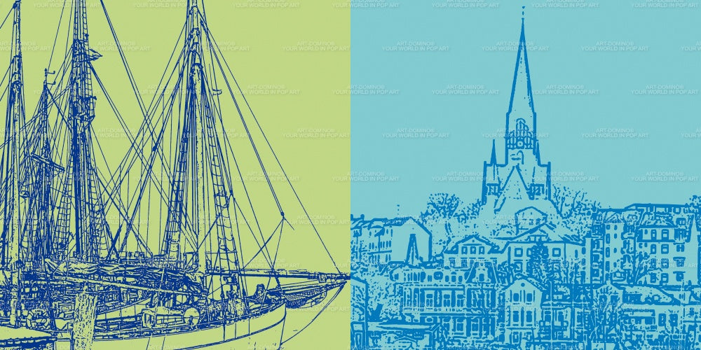 Leinwandbild Classics - Deutschland - Flensburg - 2306