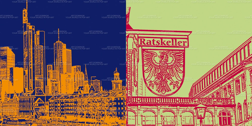 Tableau sur toile Classiques - Allemagne - Francfort - 2432