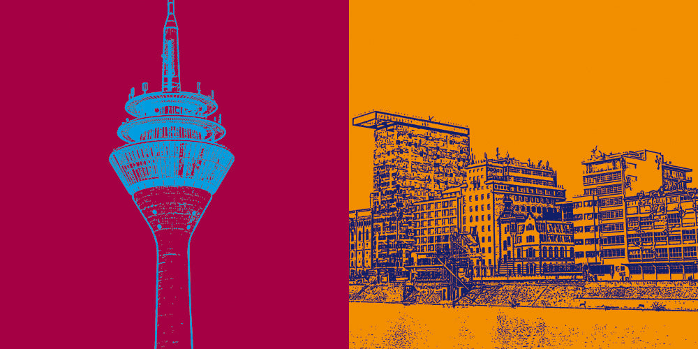 Leinwandbild Classics - Deutschland - Düsseldorf - 2812