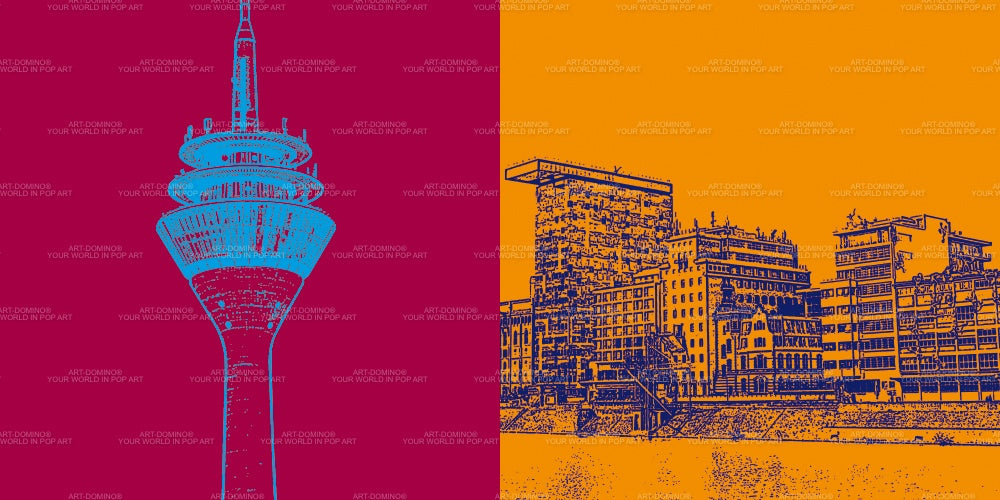 Leinwandbild Classics - Deutschland - Düsseldorf - 2812