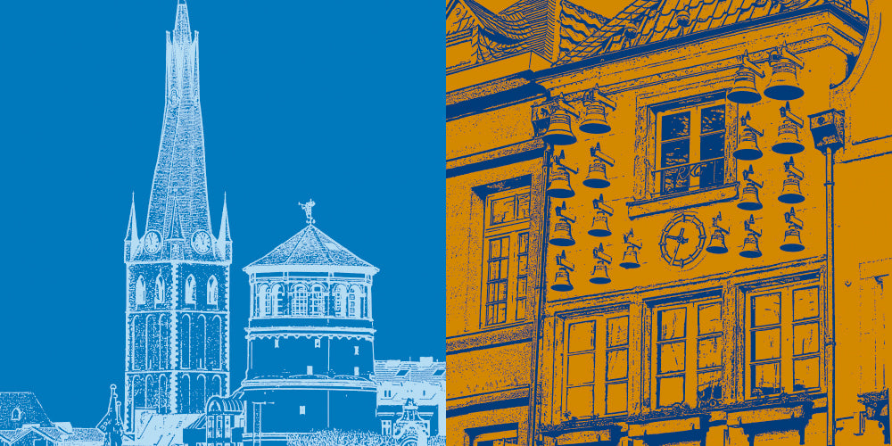 Leinwandbild Classics - Deutschland - Düsseldorf - 2813