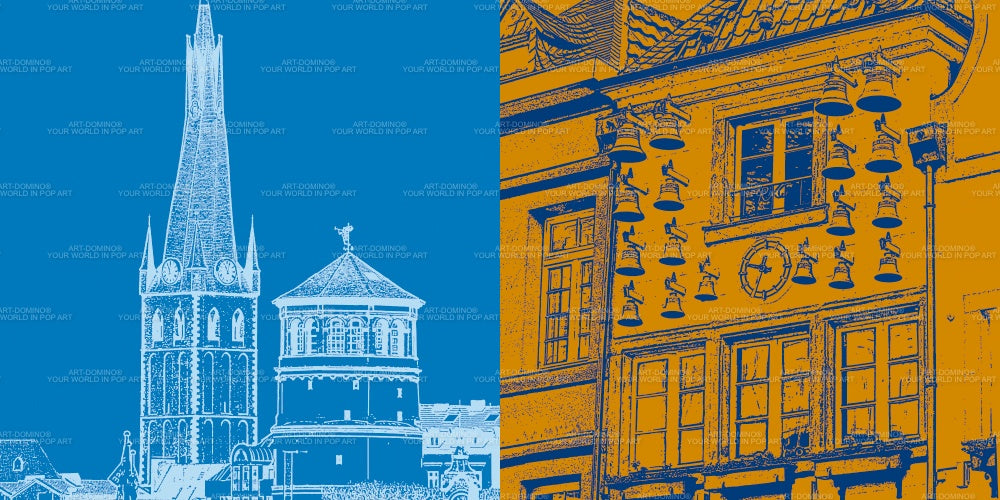 Leinwandbild Classics - Deutschland - Düsseldorf - 2813