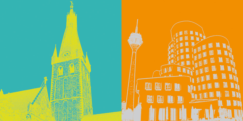 Leinwandbild Classics - Deutschland - Düsseldorf - 2818