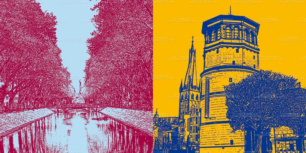 Leinwandbild Classics - Deutschland - Düsseldorf - 2820