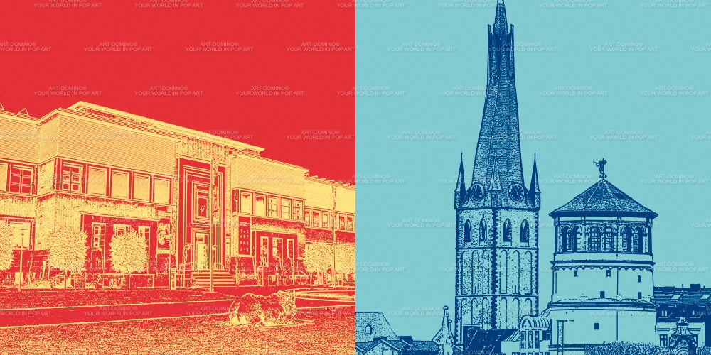 Leinwandbild Classics - Deutschland - Düsseldorf - 2824
