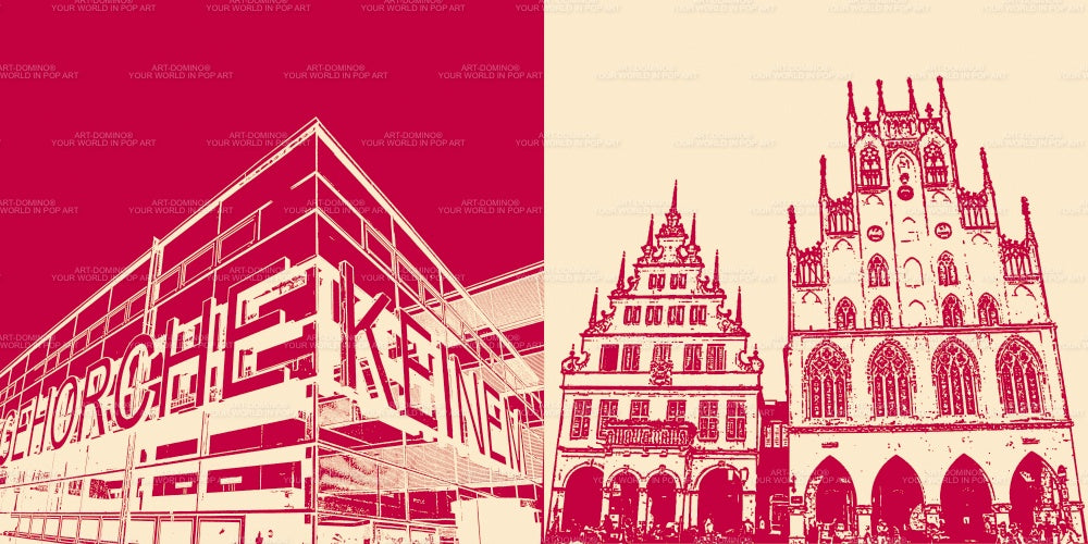 Leinwandbild Classics - Deutschland - Münster - 3220