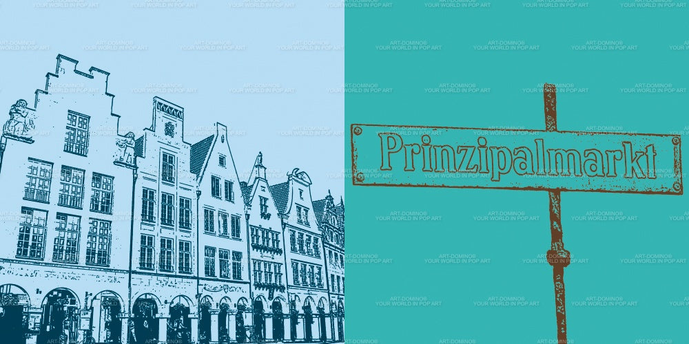 Leinwandbild Classics - Deutschland - Münster - 3225