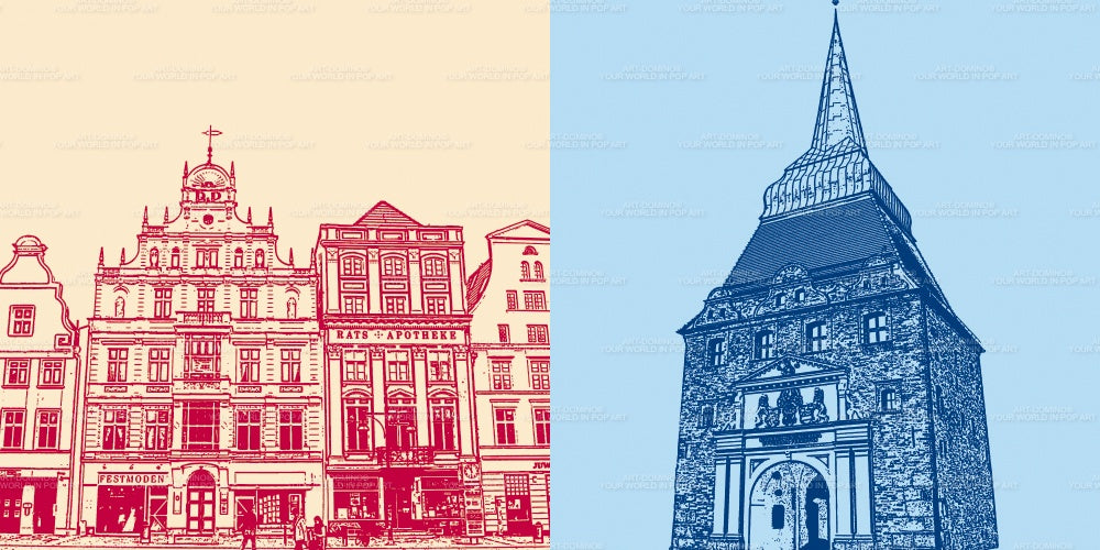 Tableau sur toile Classiques - Allemagne - Rostock - 3700