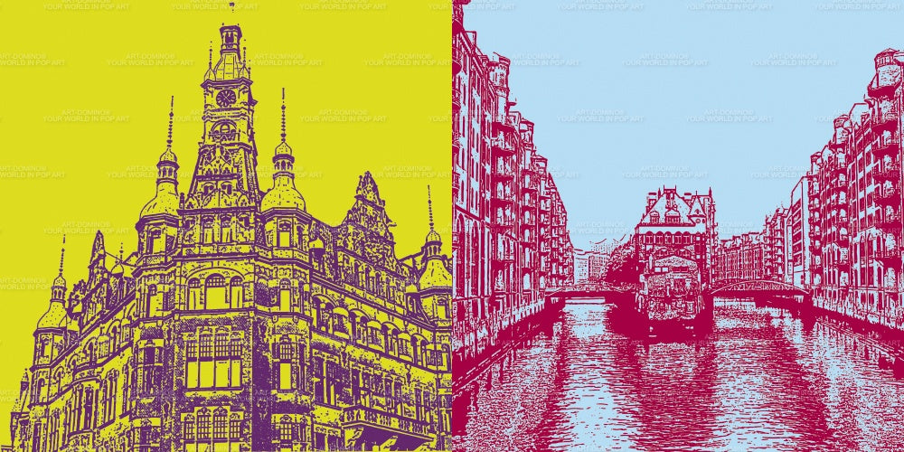 Tableau sur toile Classiques - Allemagne - Hambourg - 5015