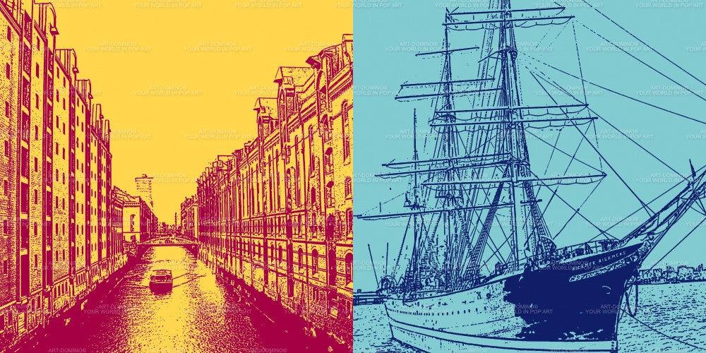 Tableau sur toile Classiques - Allemagne - Hambourg - 50229