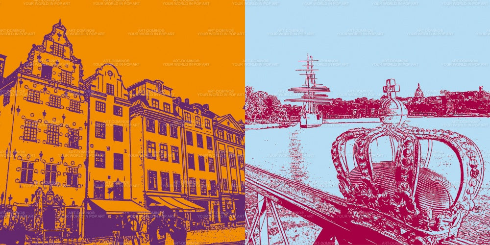 Leinwandbild Classics - Schweden - Stockholm - 5310