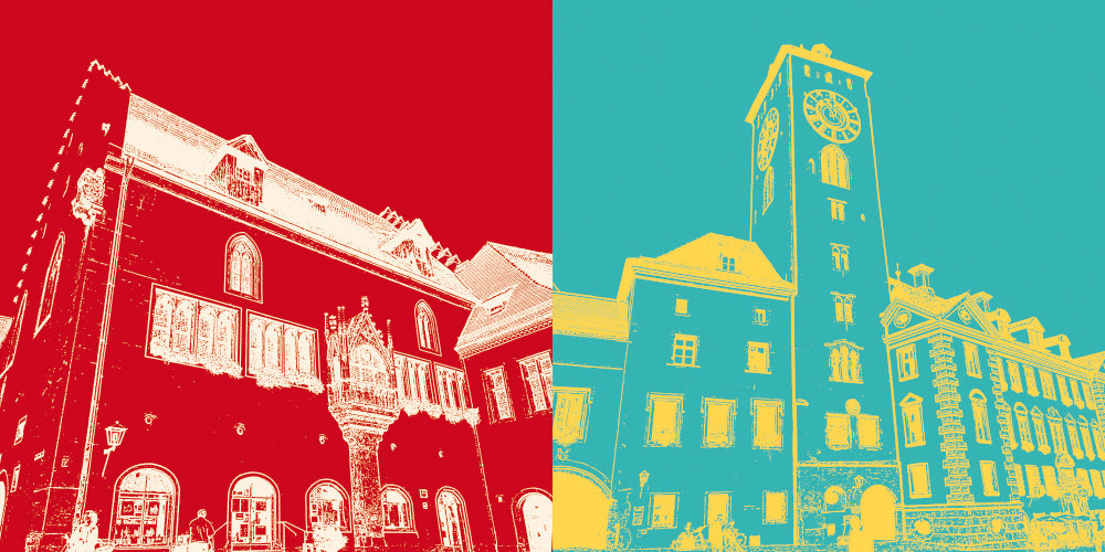 Leinwandbild Classics - Deutschland - Regensburg - 7503