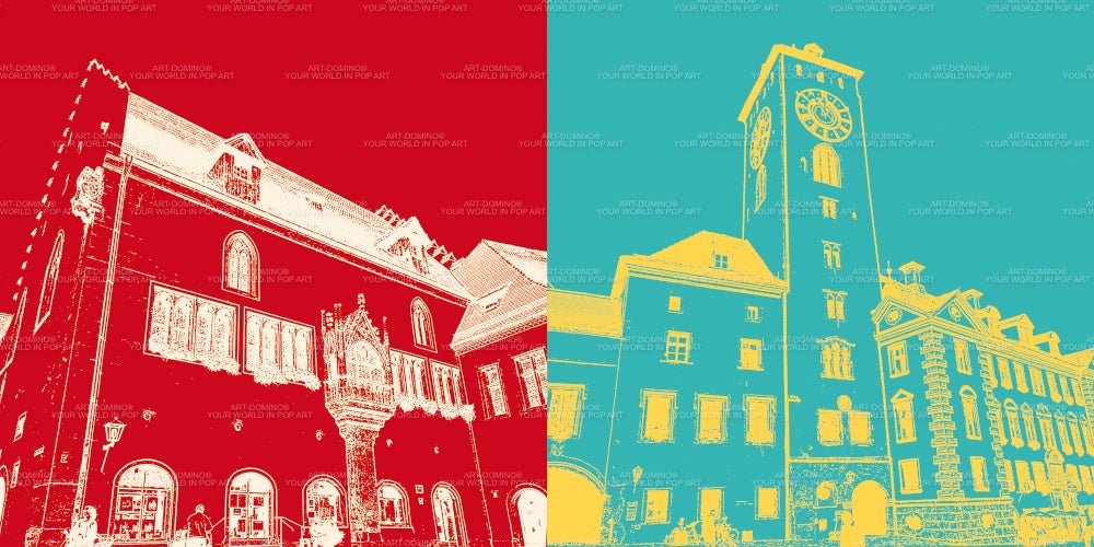 Leinwandbild Classics - Deutschland - Regensburg - 7503