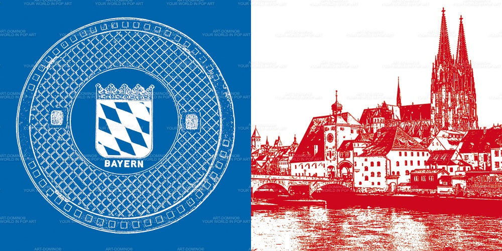 Leinwandbild Classics - Deutschland - Regensburg - 7506