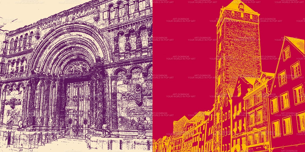 Leinwandbild Classics - Deutschland - Regensburg - 7507