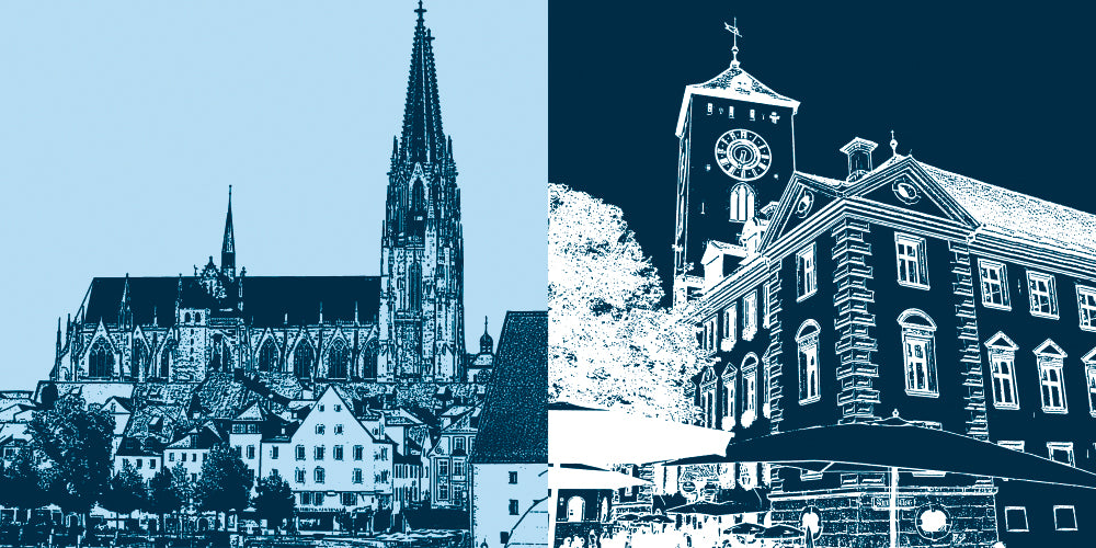 Leinwandbild Classics - Deutschland - Regensburg - 7509