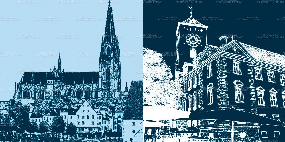 Leinwandbild Classics - Deutschland - Regensburg - 7509