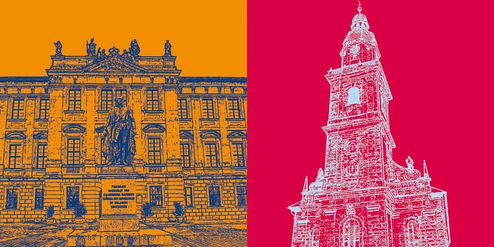 Leinwandbild Classics - Deutschland - Erlangen - 7618