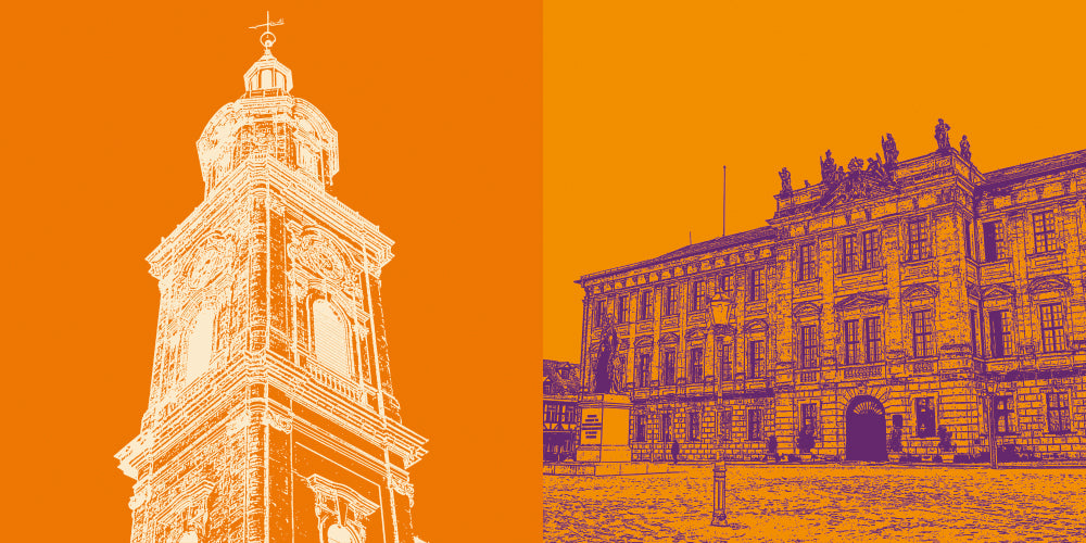 Leinwandbild Classics - Deutschland - Erlangen - 7619