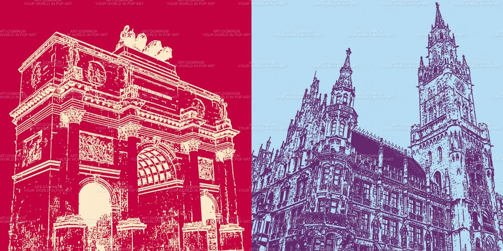Leinwandbild Classics - Deutschland - München - 8018