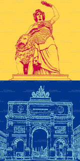 Leinwandbild Classics - Deutschland - München - 8142