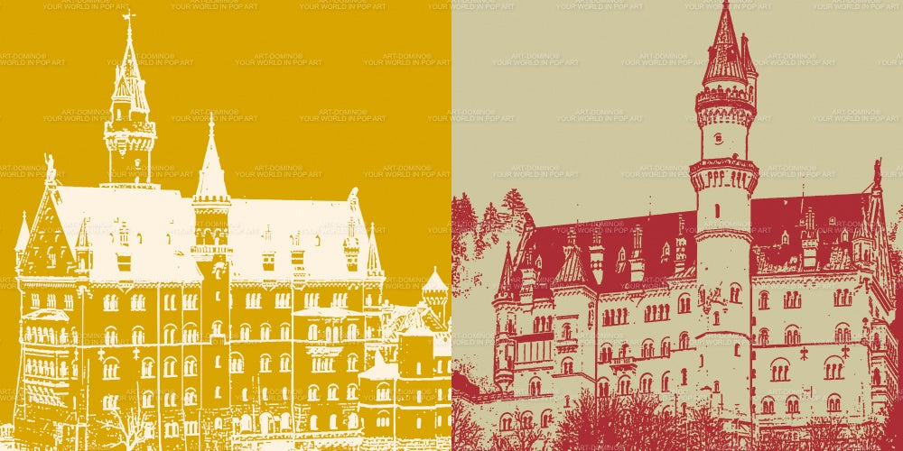 Leinwandbild Classics - Deutschland - Neuschwanstein - 8608