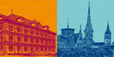 Leinwandbild Classics - Schweiz - Zürich - 9301
