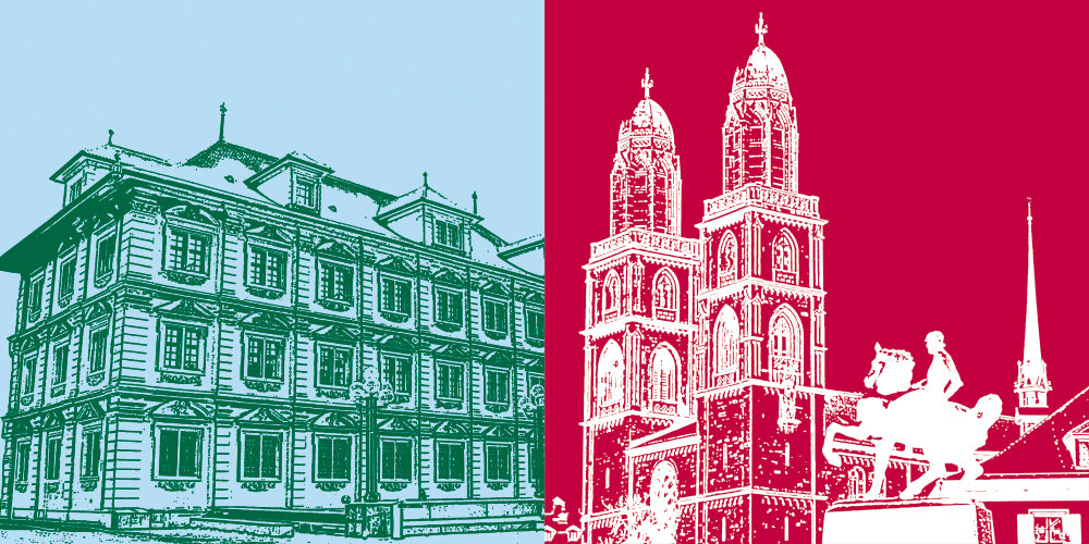 Tableau sur toile Classiques - Suisse - Zurich - 9304