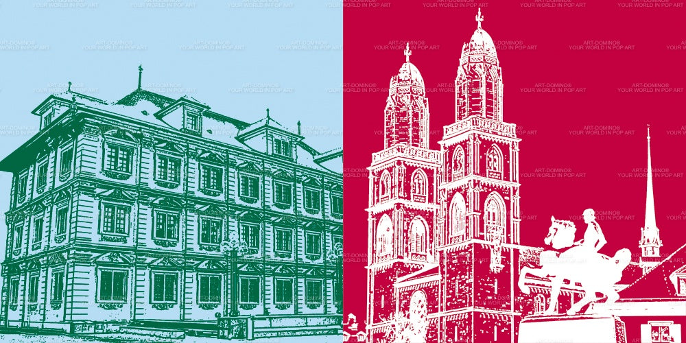 Leinwandbild Classics - Schweiz - Zürich - 9304
