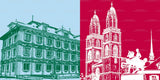 Leinwandbild Classics - Schweiz - Zürich - 9304